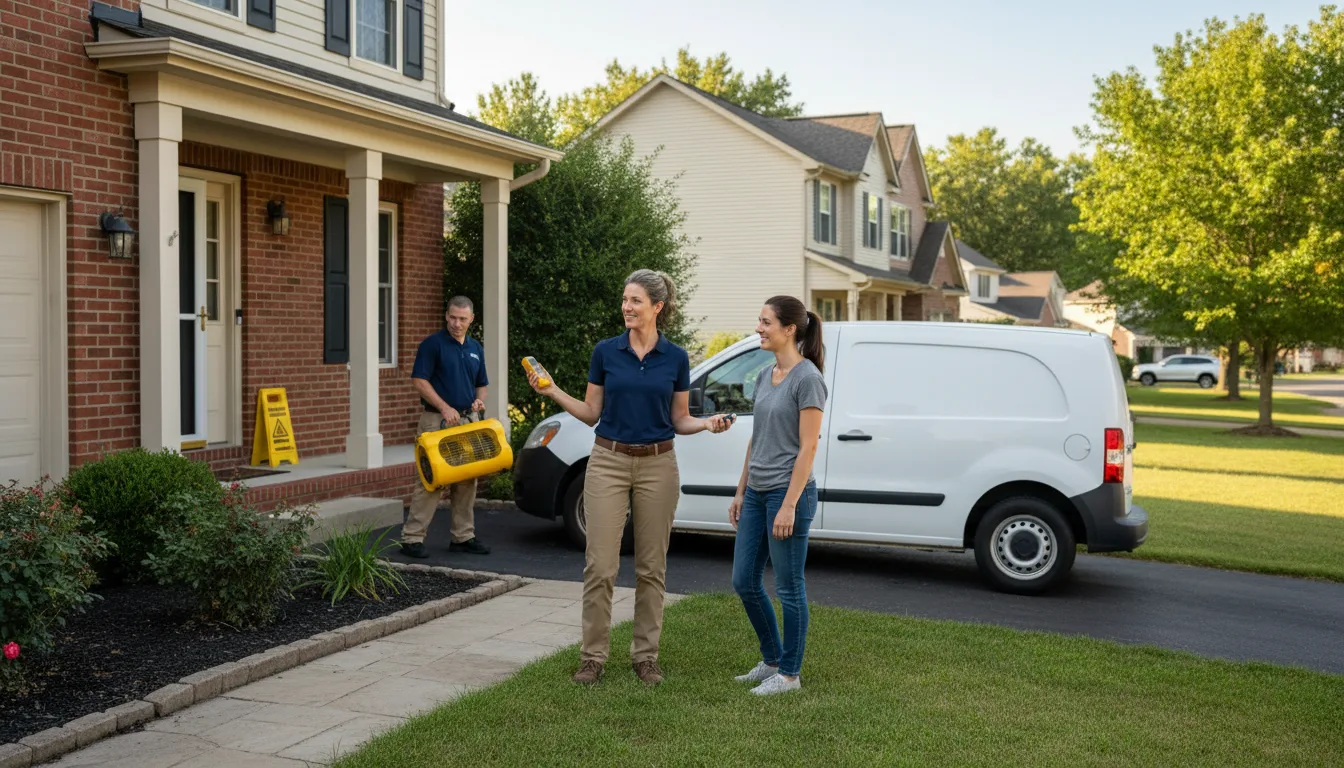 Residential water damage restoration in Toponas, CO